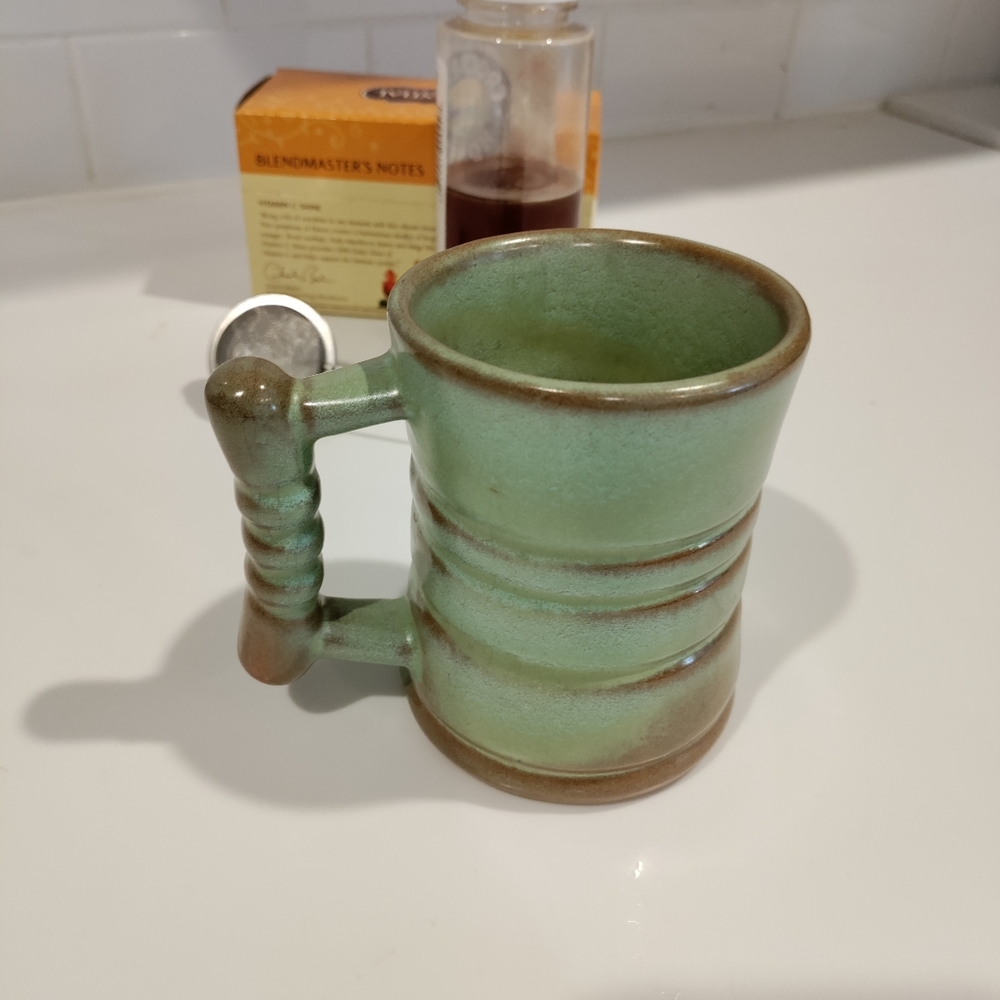 Frankoma vintage ceramic coffee mug